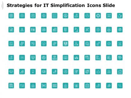 Strategies for it simplification icons slide gear marketing c178 ppt powerpoint presentation icon slides