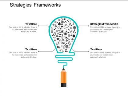 Strategies frameworks ppt powerpoint presentation gallery infographics cpb