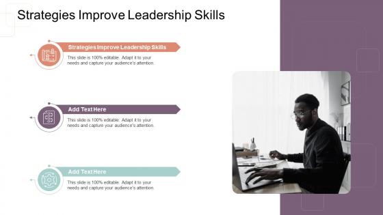 Strategies Improve Leadership Skills In Powerpoint And Google Slides Cpb