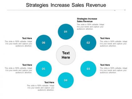 Strategies increase sales revenue ppt powerpoint presentation outline guide cpb