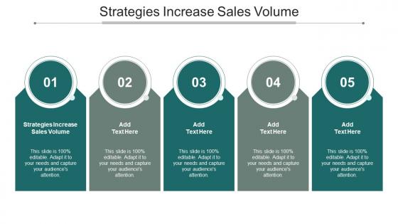 Strategies Increase Sales Volume Ppt Powerpoint Presentation Layouts Graphic Tips Cpb