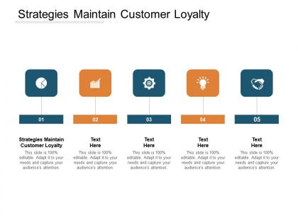 Strategies maintain customer loyalty ppt powerpoint presentation styles template cpb