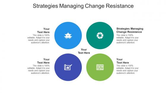 Strategies managing change resistance ppt powerpoint presentation outline deck cpb