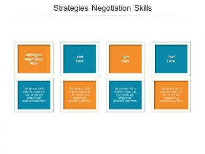 Strategies negotiation skills ppt powerpoint presentation show introduction cpb
