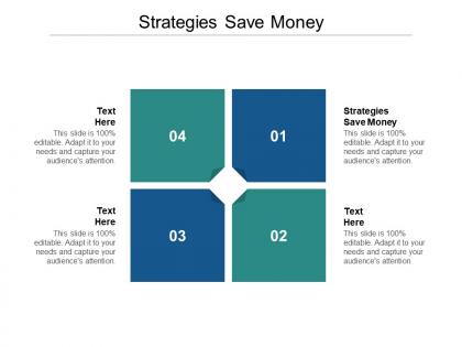 Strategies save money ppt powerpoint presentation inspiration elements cpb