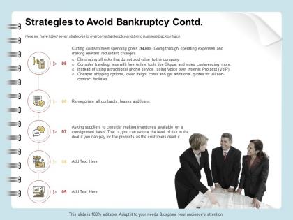 Strategies to avoid bankruptcy operating ppt ideas