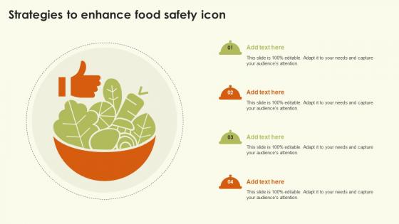Strategies To Enhance Food Safety Icon