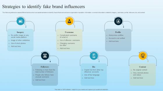 Strategies To Identify Fake Brand Influencers Developing B2B Marketing Strategies MKT SS V