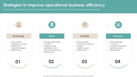 Strategies To Improve Operational Business Efficiency
