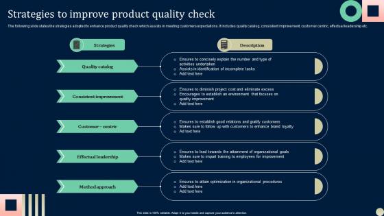Strategies To Improve Product Quality Check