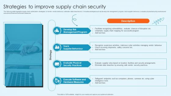 Strategies To Improve Supply Chain Security