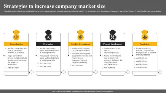 Strategies To Increase Company Market Size Market Leadership Mastery Strategy SS