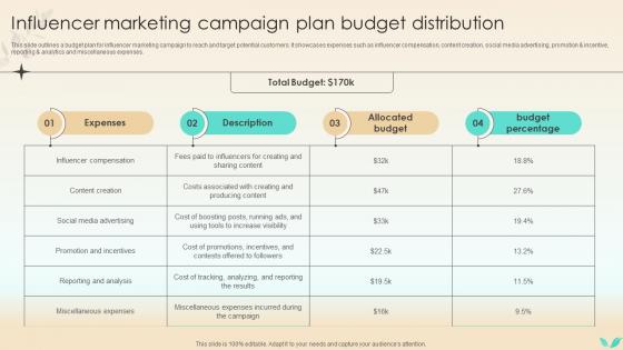 Strategies To Increase Spa Business Influencer Marketing Campaign Plan Budget Strategy SS V