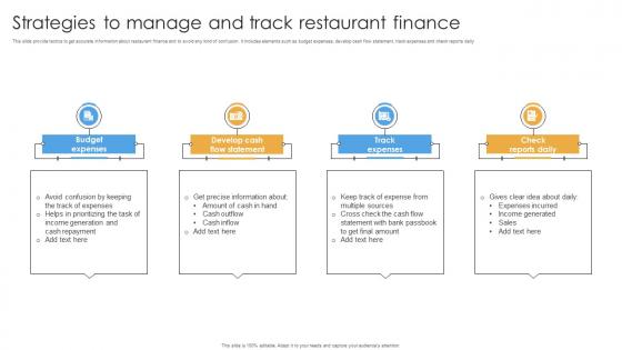 Strategies To Manage And Track Restaurant Finance