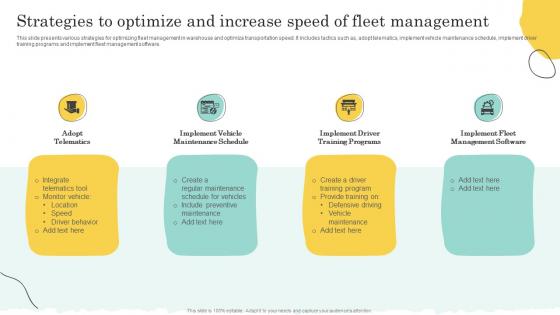 Strategies To Optimize And Increase Speed Warehouse Optimization And Performance