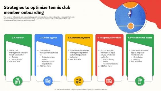 Strategies To Optimize Tennis Club Member Onboarding