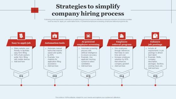 Strategies To Simplify Company Hiring Process Optimizing HR Operations Through