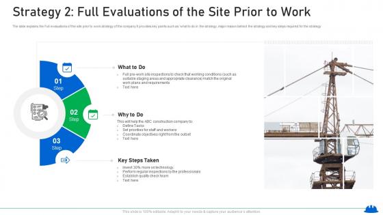 Strategy 2 full evaluations of the site prior to work increasing in construction defect lawsuits