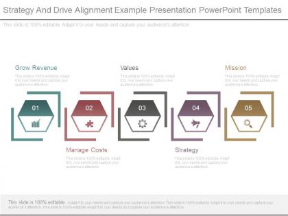 Strategy and drive alignment example presentation powerpoint templates