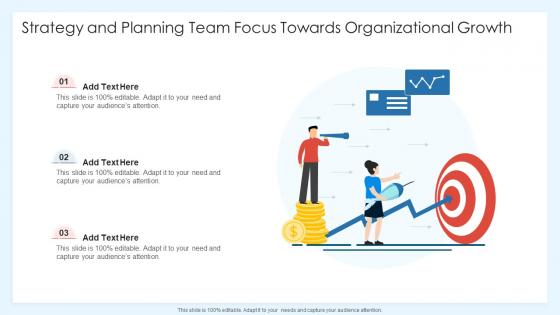 Strategy and planning team focus towards organizational growth
