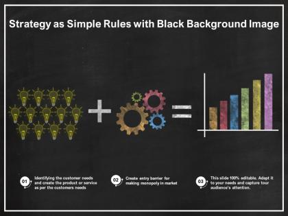 Strategy as simple rules with black background image