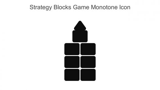 Strategy Blocks Game Monotone Icon In Powerpoint Pptx Png And Editable Eps Format