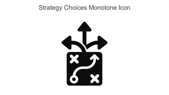 Strategy Choices Monotone Icon In Powerpoint Pptx Png And Editable Eps Format