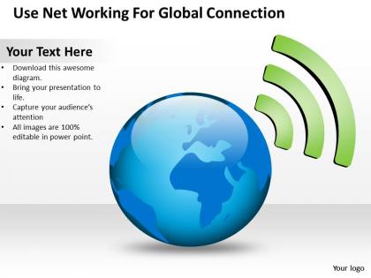 Strategy consultant for global connection powerpoint templates ppt backgrounds slides 0617