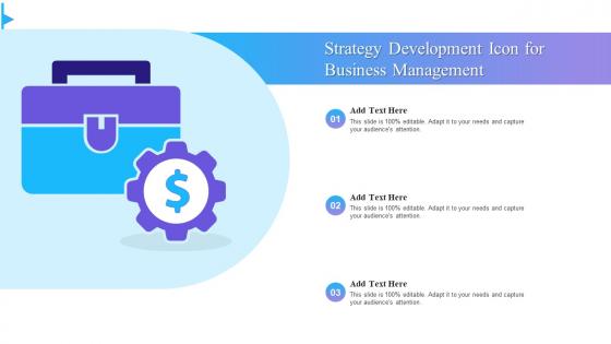 Strategy Development Icon For Business Management