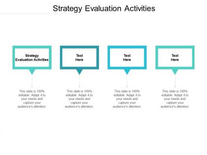 Strategy evaluation activities ppt powerpoint presentation inspiration slide download cpb