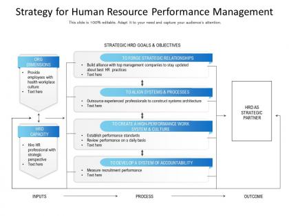 Strategy For Human Resource Performance Management