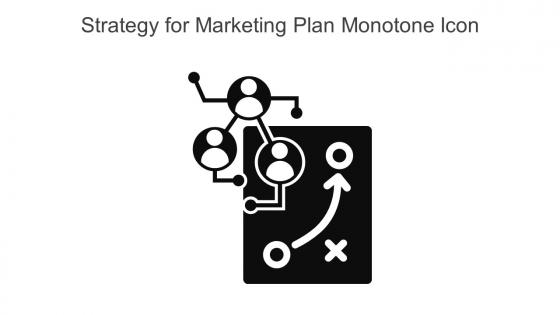 Strategy For Marketing Plan Monotone Icon In Powerpoint Pptx Png And Editable Eps Format