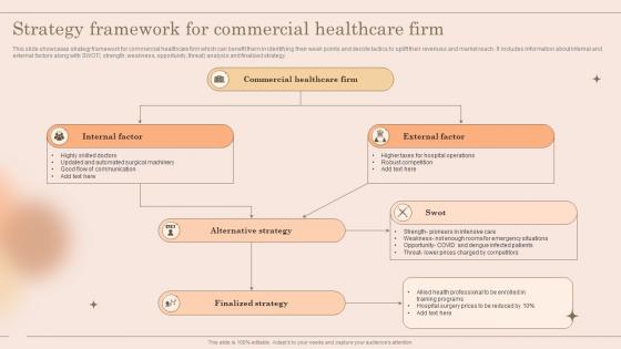 Strategy Framework For Commercial Healthcare Firm