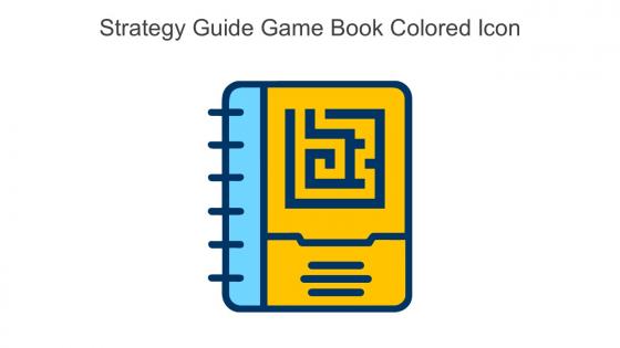 Strategy Guide Game Book Colored Icon In Powerpoint Pptx Png And Editable Eps Format