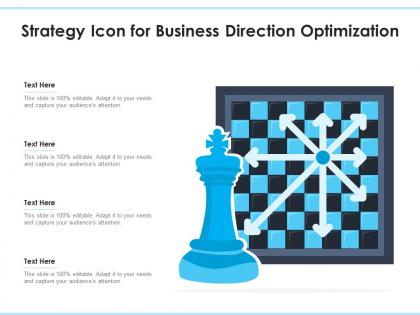 Strategy icon for business direction optimization