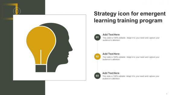 Strategy Icon For Emergent Learning Training Program