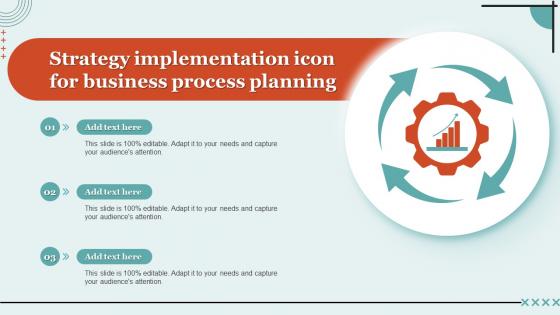 Strategy Implementation Icon For Business Process Planning