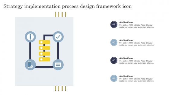 Strategy Implementation Process Design Framework Icon
