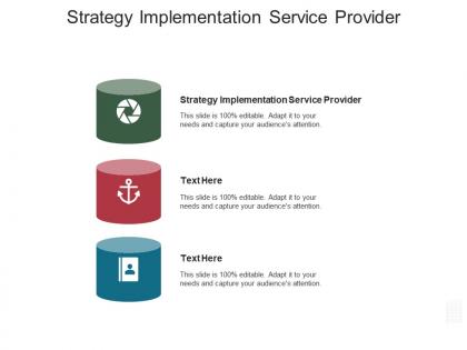 Strategy implementation service provider ppt powerpoint presentation ideas cpb