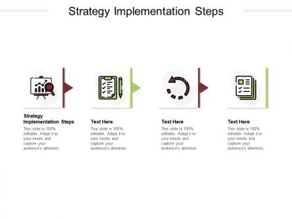 Strategy implementation steps ppt powerpoint presentation ideas background cpb