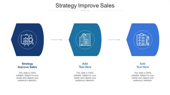 Strategy Improve Sales Ppt Powerpoint Presentation Outline Icon Cpb