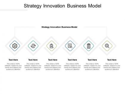 Strategy innovation business model ppt powerpoint presentation gallery deck cpb