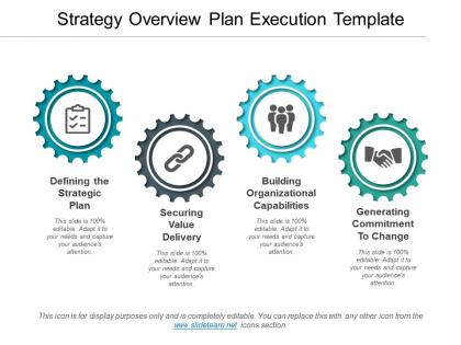 Strategy overview plan execution template ppt slides