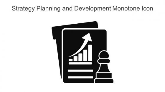 Strategy Planning And Development Monotone Icon In Powerpoint Pptx Png And Editable Eps Format