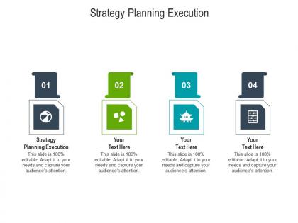Strategy planning execution ppt powerpoint presentation pictures outline cpb