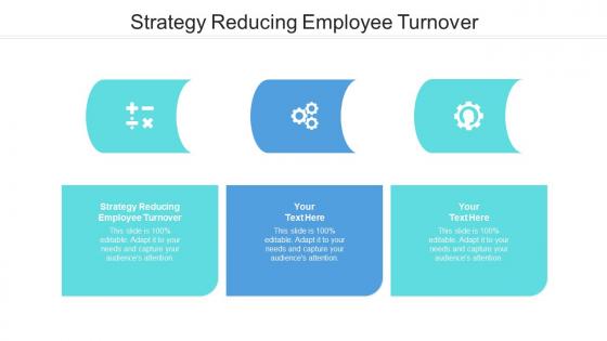 Strategy reducing employee turnover ppt powerpoint presentation professional example cpb