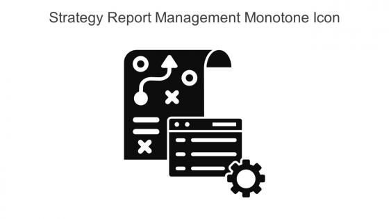 Strategy Report Management Monotone Icon In Powerpoint Pptx Png And Editable Eps Format