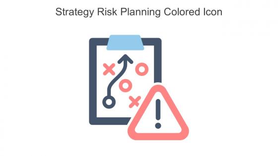 Strategy Risk Planning Colored Icon In Powerpoint Pptx Png And Editable Eps Format