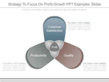 Strategy to focus on profit growth ppt examples slides