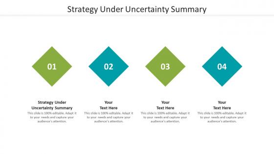 Strategy under uncertainty summary ppt powerpoint presentation file cpb
